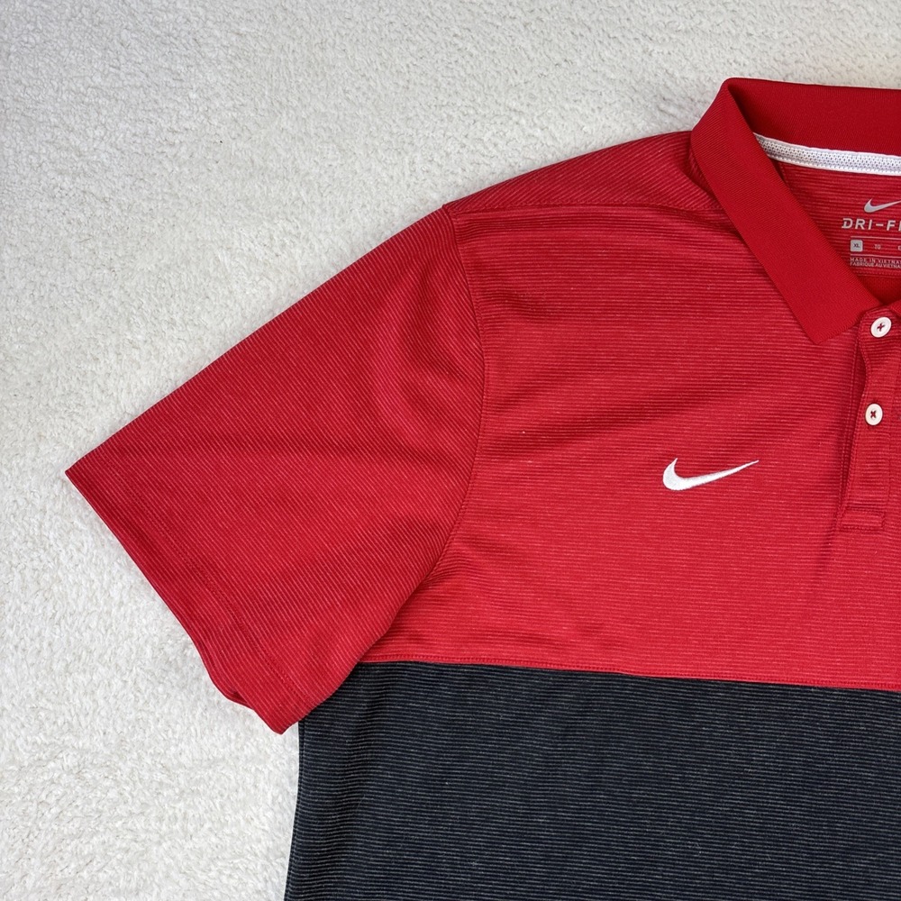 OHIO STATE x NIKE Dri-FIT Polo Shirt Mens XL On-Field Performance Golf Buckeyes - Picture 9 of 15